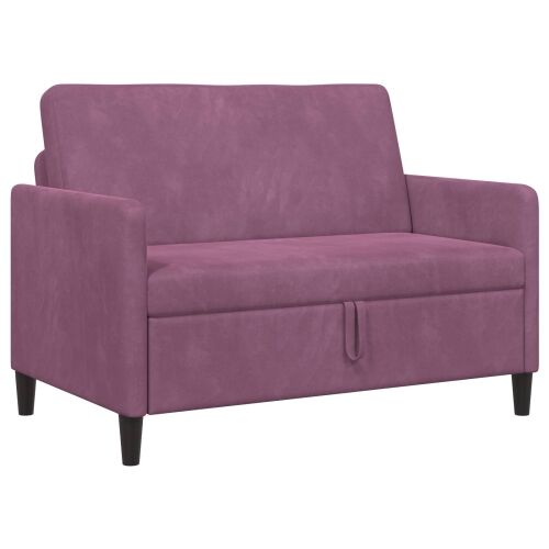 Sofa s pohranom Ljubičasta 122 x 78 x 87 cm Poliester - Ljubičasta 110 cm Cijena