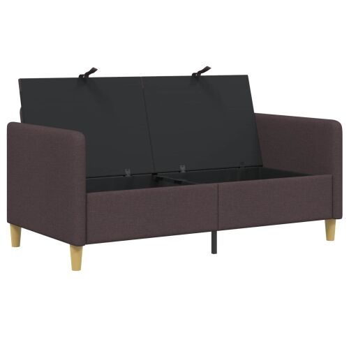 Sofa s pohranom Tamno smeđa 152 x 78 x 87 cm Poliester - Tamno smeđa 140 cm Cijena