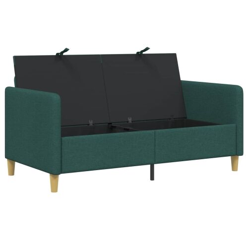 Sofa s pohranom Tamnozelena 152 x 78 x 87 cm Poliester - Tamnozelena 140 cm Cijena