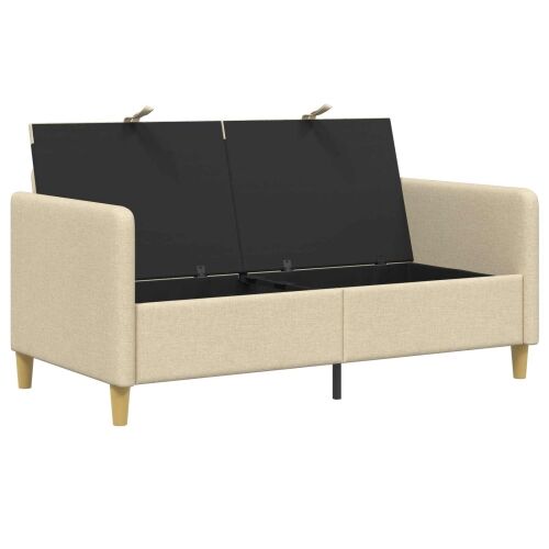 Sofa s pohranom Krem 152 x 78 x 87 cm Poliester - Krem 140 cm Cijena