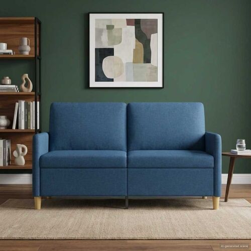 Sofa s pohranom Plava 152 x 78 x 87 cm Poliester - Plava 140 cm Cijena