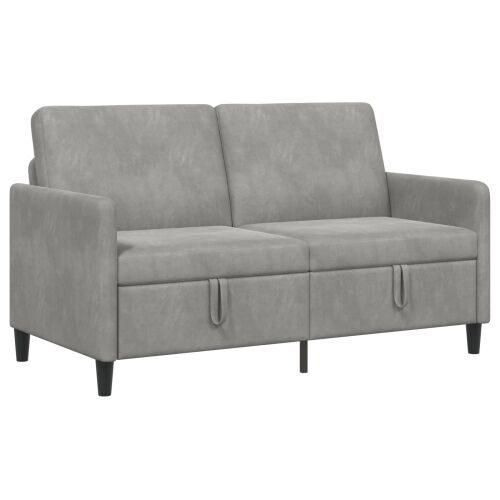 Sofa s pohranom Svjetlosiva 152 x 78 x 87 cm Poliester - Svjetlosiva 140 cm Cijena