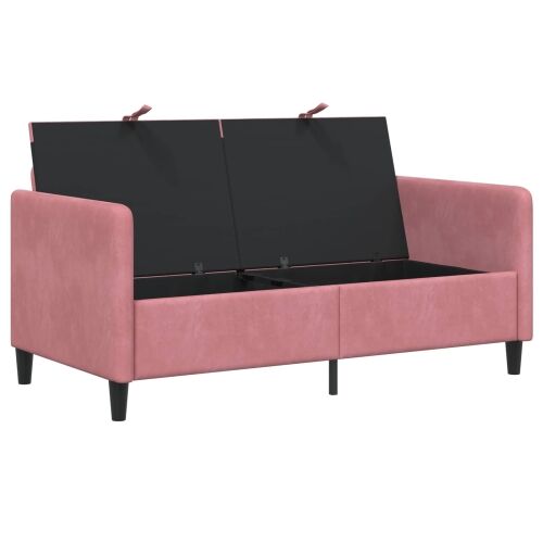 Sofa s pohranom Ružičasta 152 x 78 x 87 cm Poliester - Ružičasta 140 cm Cijena