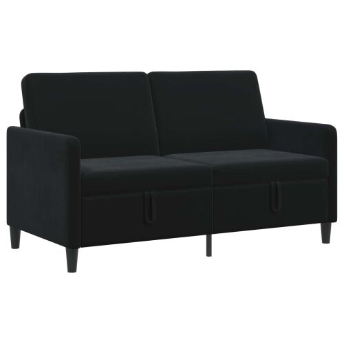 Sofa s pohranom Crna 152 x 78 x 87 cm Poliester - Crna 140 cm Cijena