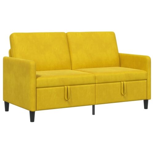 Sofa s pohranom Žuta 152 x 78 x 87 cm Poliester - Žuta 140 cm Cijena