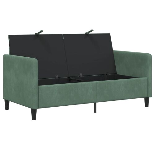 Sofa s pohranom Morska zelena 152 x 78 x 87 cm Poliester - zelena boja mora 140 cm Cijena