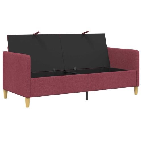 Sofa s pohranom Vinska crvena 172 x 78 x 87 cm Poliester - boja crnog vina 160 cm Cijena