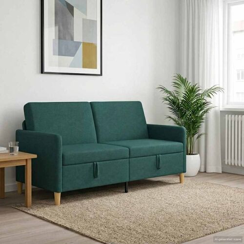 Sofa s pohranom Tamnozelena 172 x 78 x 87 cm Poliester - Tamnozelena 160 cm Cijena