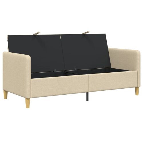 Sofa s pohranom Krem 172 x 78 x 87 cm Poliester - Krem 160 cm Cijena