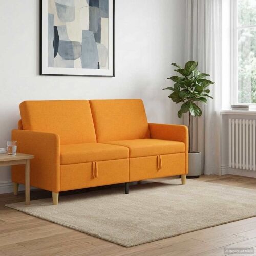 Sofa s pohranom Tamno žuta 172 x 78 x 87 cm Poliester - Tamnožuta 160 cm Cijena