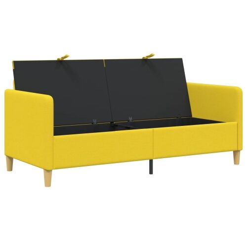 Sofa s pohranom Svijetlo žuta 172 x 78 x 87 cm Poliester - Svjetložuta 160 cm Cijena