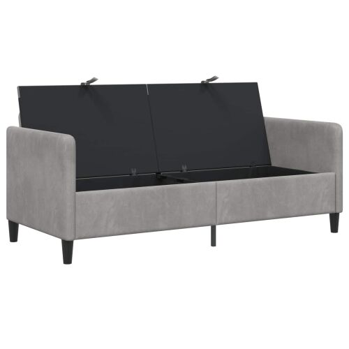 Sofa s pohranom Svjetlosiva 172 x 78 x 87 cm Poliester - Svjetlosiva 160 cm Cijena