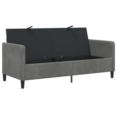 Sofa s pohranom Tamnosiva 172 x 78 x 87 cm Poliester - Tamnosiva 160 cm Cijena