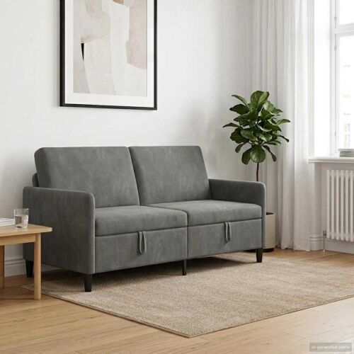 Sofa s pohranom Tamnosiva 172 x 78 x 87 cm Poliester - Tamnosiva 160 cm Cijena