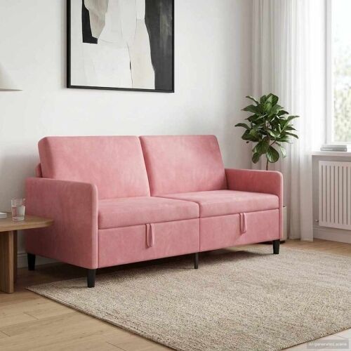 Sofa s pohranom Ružičasta 172 x 78 x 87 cm Poliester - Ružičasta 160 cm Cijena