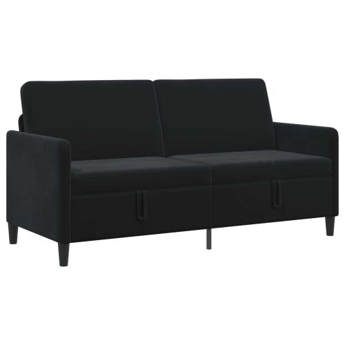Sofa s pohranom Crna 172 x 78 x 87 cm Poliester - Crna 160 cm Cijena