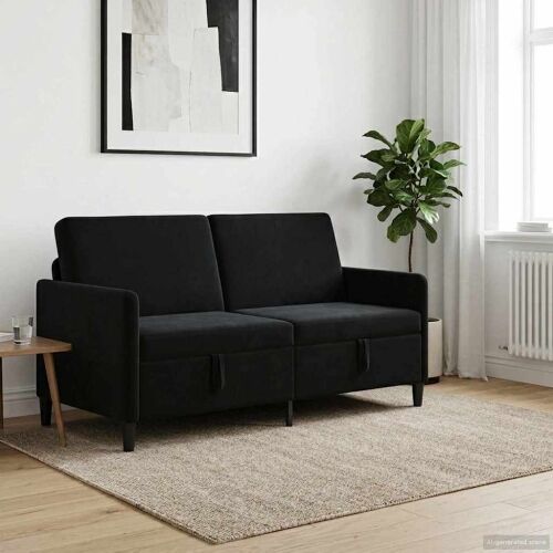 Sofa s pohranom Crna 172 x 78 x 87 cm Poliester - Crna 160 cm Cijena
