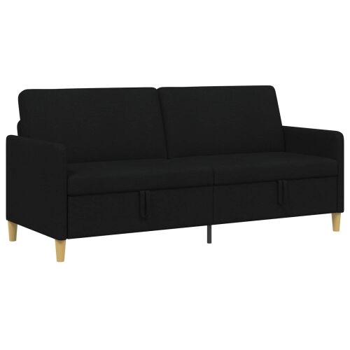 Sofa s pohranom Crna 192 x 78 x 87 cm Poliester - Crna 180 cm Cijena