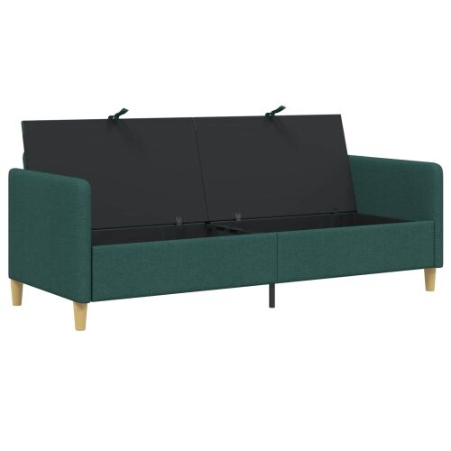Sofa s pohranom Tamnozelena 192 x 78 x 87 cm Poliester - Tamnozelena 180 cm Cijena