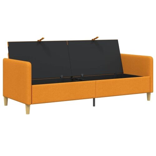 Sofa s pohranom Tamno žuta 192 x 78 x 87 cm Poliester - Tamnožuta 180 cm Cijena
