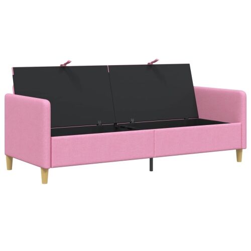 Sofa s pohranom Ružičasta 192 x 78 x 87 cm Poliester - Ružičasta 180 cm Cijena