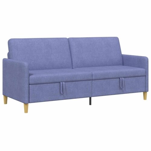 Sofa s pohranom Traper plava 192 x 78 x 87 cm Poliester - Trapere plave boje 180 cm Cijena