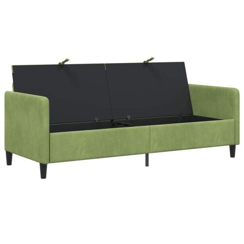 Sofa s pohranom Svijetlo zelena 192 x 78 x 87 cm Poliester - Svijetlo zelena 180 cm Cijena