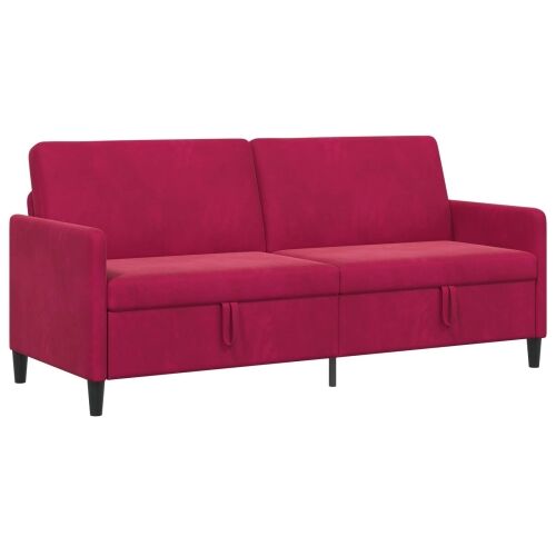 Sofa s pohranom Vinska crvena 192 x 78 x 87 cm Poliester - boja crnog vina 180 cm Cijena