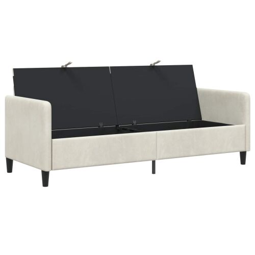 Sofa s pohranom Krem 192 x 78 x 87 cm Poliester - Krem 180 cm Cijena