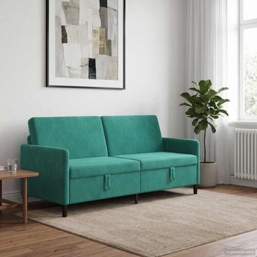 Sofa s pohranom Tirkizna 192 x 78 x 87 cm Poliester - Tirkizna 180 cm Cijena