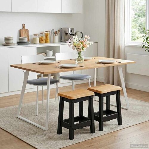Barska stolica EKAI 2 kom. Crna 40 x 29 x 45,5 cm - Crna Cijena