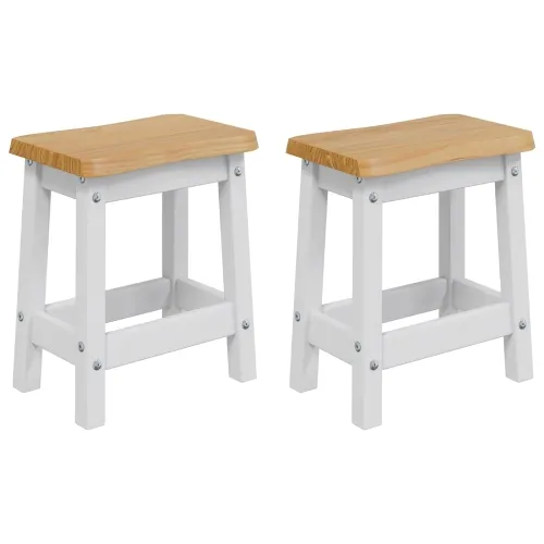 Barska stolica EKAI 2 kom. Bijela 40 x 29 x 45,5 cm - Bijela Cijena