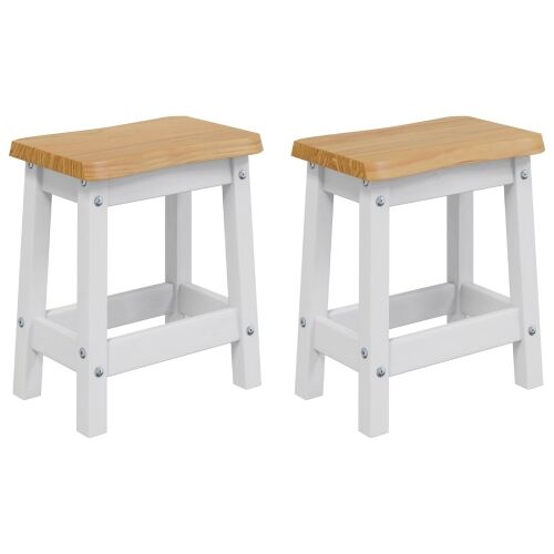 Barska stolica EKAI 2 kom. Bijela 40 x 29 x 45,5 cm - Bijela Cijena