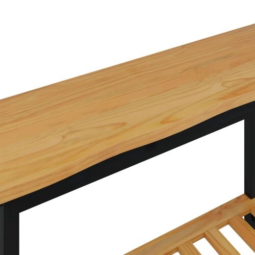 Konzolna stolica EKAI Crna 112 x 35 x 76 cm Masivna borovina - Crna Cijena