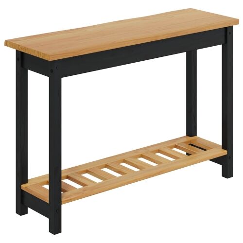 Konzolna stolica EKAI Crna 112 x 35 x 76 cm Masivna borovina - Crna Cijena