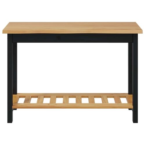 Konzolna stolica EKAI Crna 112 x 35 x 76 cm Masivna borovina - Crna Cijena