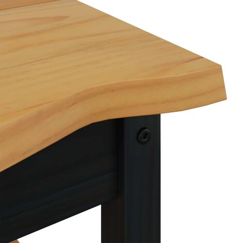 Bocni stol EKAI Crna 50 x 50 x 45,5 cm Masivna borovina - Crna Cijena