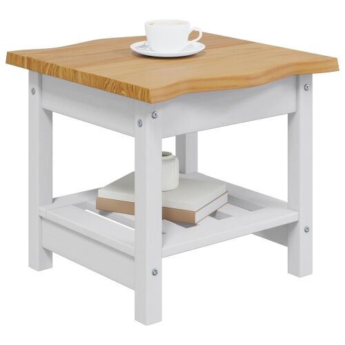 Bocni stol EKAI Bijela 50 x 50 x 45,5 cm Masivna borovina - Bijela Cijena