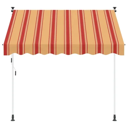 Ručno sklopiva tenda Šareni 300 x 115 x 300 cm - Šareni 300 cm Bijeli okvir Cijena