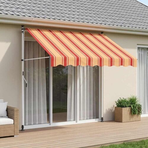 Ručno sklopiva tenda Šareni 300 x 115 x 300 cm - Šareni 300 cm Bijeli okvir Cijena