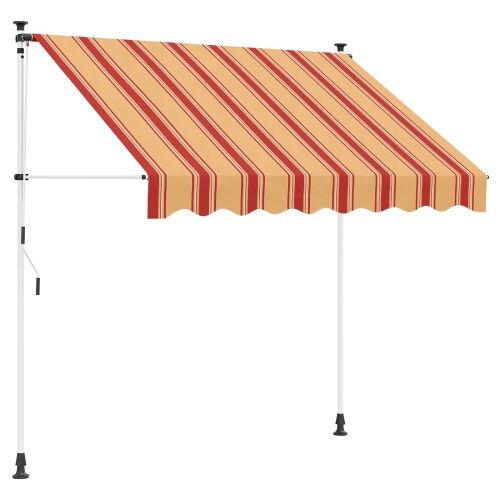 Ručno sklopiva tenda Šareni 400 x 115 x 300 cm - Šareni 400 cm Bijeli okvir Cijena