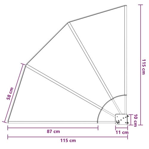 Zaslon za privatnost na balkonu 115 x 115 cm Poliester Smeđa - Smeđa 115 x 115 cm Cijena