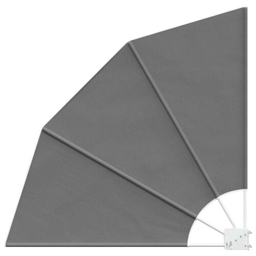 Zaslon za privatnost na balkonu 115 x 115 cm Poliester - Svjetlosiva 115 x 115 cm Cijena