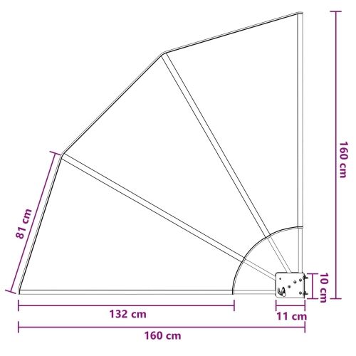 Zaslon za privatnost na balkonu 160 x 160 cm Poliester Smeđa - Smeđa 160 x 160 cm Cijena