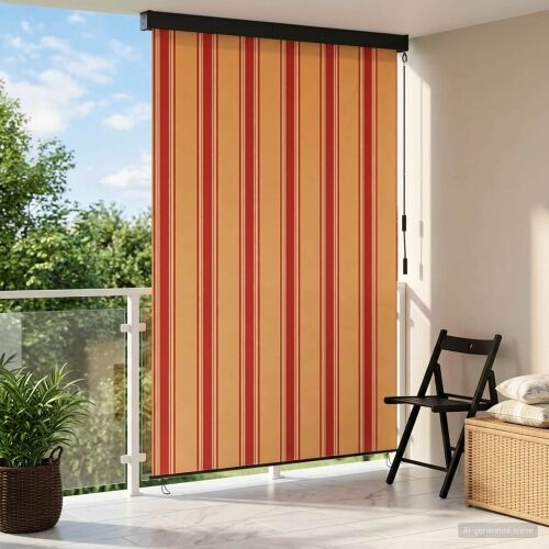 Rolo zavjesa Šareni 100 x 250 cm Tkanina i aluminij - Šareni 100 x 250 cm Cijena