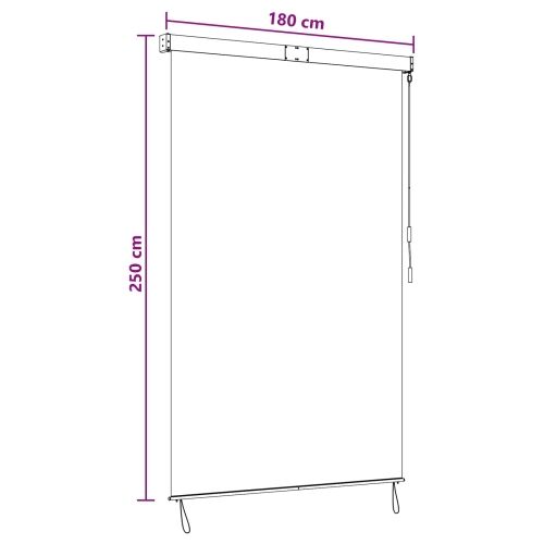 Rolo zavjesa Šareni 180 x 250 cm Tkanina i aluminij - Šareni 180 x 250 cm Cijena