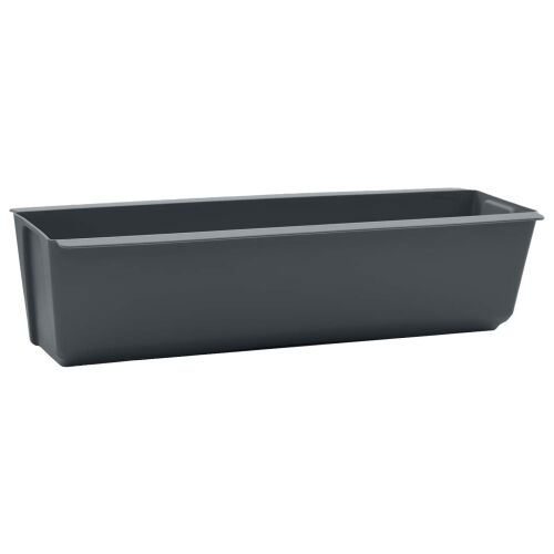 Kutije za cvijeće za Euro palete 24 kom. Siva Polipropilen - Siva 36 x 13,5 x 9,5 cm 24 Cijena