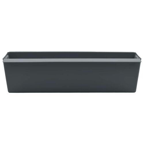 Kutije za cvijeće za Euro palete 24 kom. Siva Polipropilen - Siva 36 x 13,5 x 9,5 cm 24 Cijena