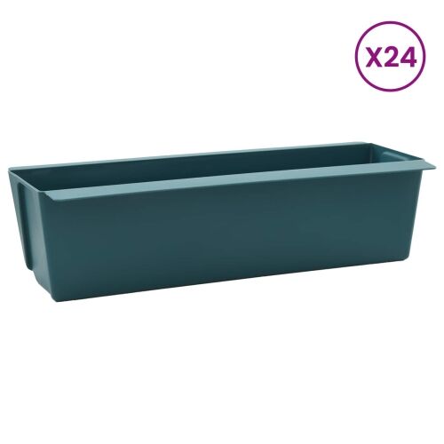 Kutije za cvijeće za Euro palete 24 kom. Zelena Polipropilen - Zelena 36 x 13,5 x 9,5 cm 24 Cijena