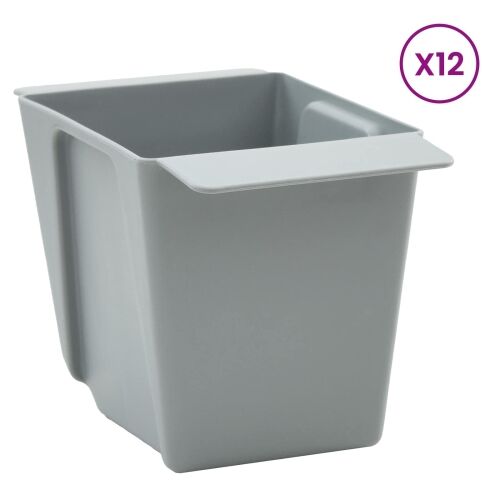 Kutije za cvijeće za Euro palete 12 kom. Svjetlosiva - Svjetlosiva 13,5 x 9 x 9,5 cm 12 Cijena